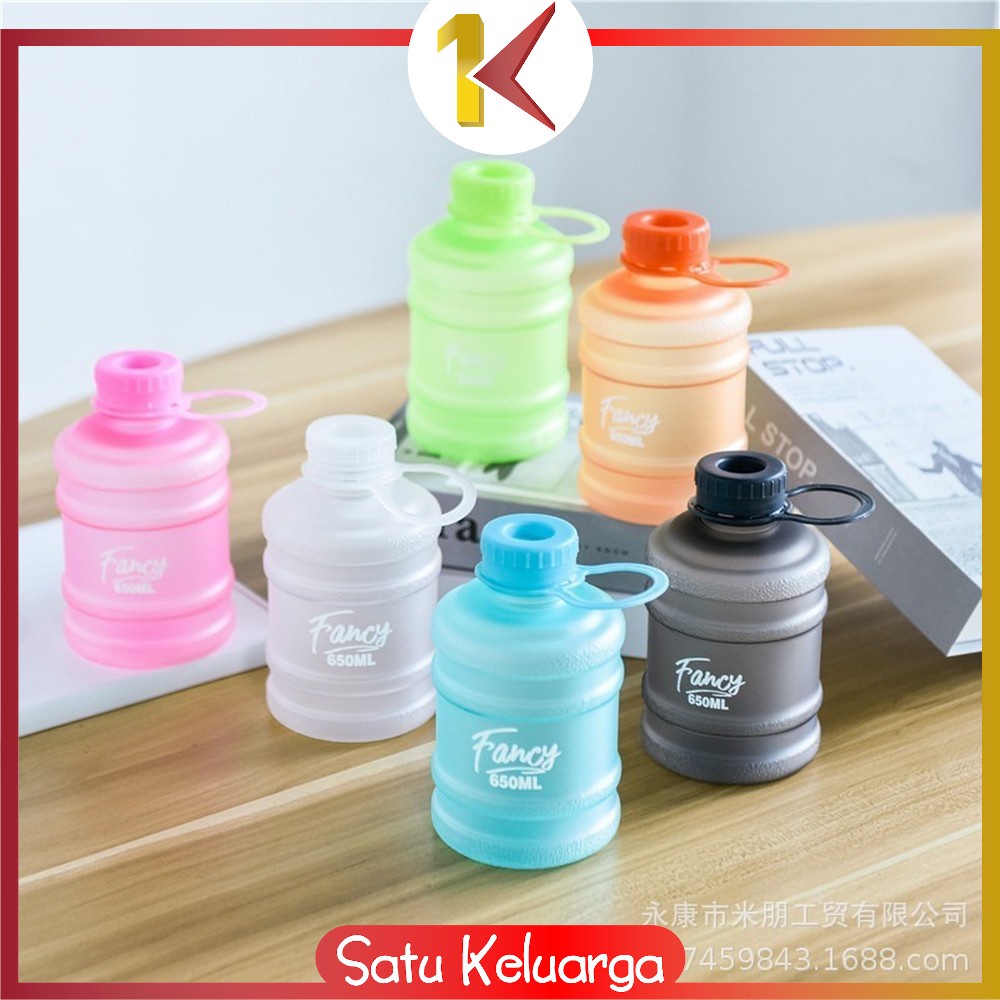 SK-C307 Botol Minum Bentuk Galon 650ml / Galon Mini Anak / Botol Air Minum Plastik Unik BPA FREE / Kids Water Bottle-BURAM