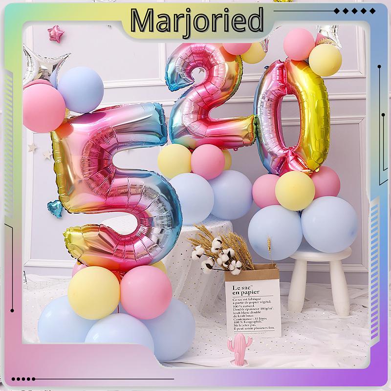 32 Inch Rose Gold Nomor Balon Aluminium Balon Dekorasi Pesta Pernikahan Ulang Tahun-MJD