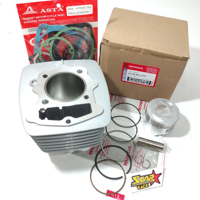 BLOK SEHER HONDA TIGER... 1 SET PINTON.. RING.. PEN.. PER .. BONUS PAKING TOPSET
