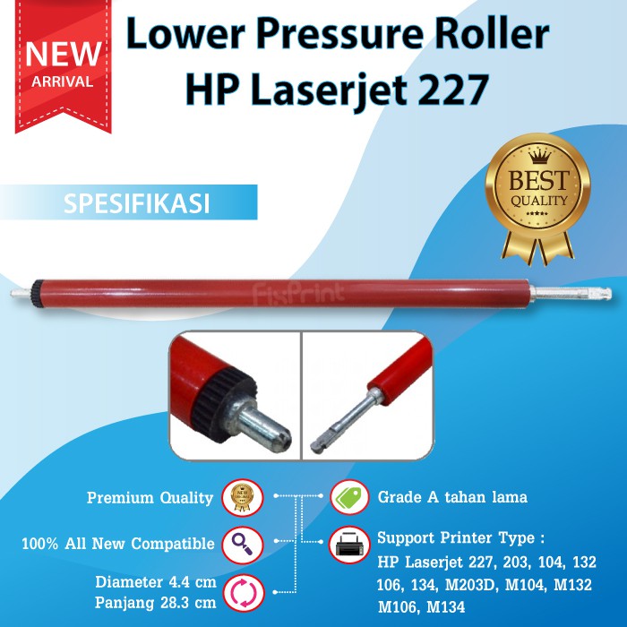 Lower Pressure Roller Printer HP Laserjet 227 203 104 132 106 134 M203D M104 M132 M106 M134 New