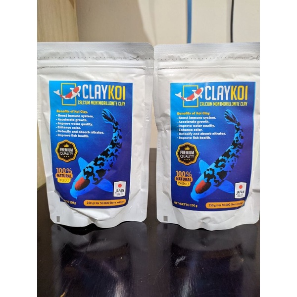 ClayKoi Pembersih Kolam Koi / Calcium Montmorillonite Clay 250 Gram