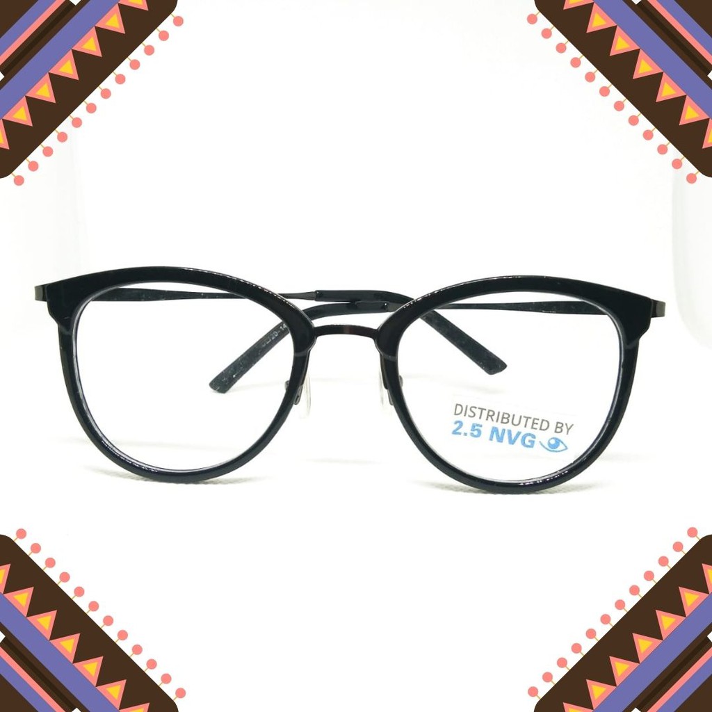 Frame kacamata besi bulat wanita 2.5NVG by Essilor OPH 2A2