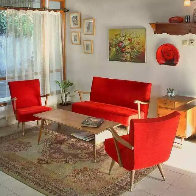 Sofa tamu set scandinavian ll kursi tamu jati ll kursi tamu sofa