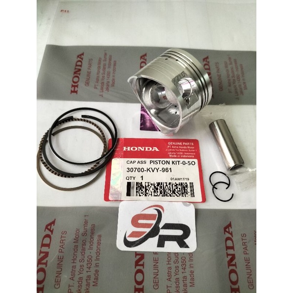 PISTON KIT (OS-50_KVY) HONDA ORIGINAL BEAT KARBU SCOOPY KARBU  SPACE KARBU  NEW OLD HARGA SATU SET