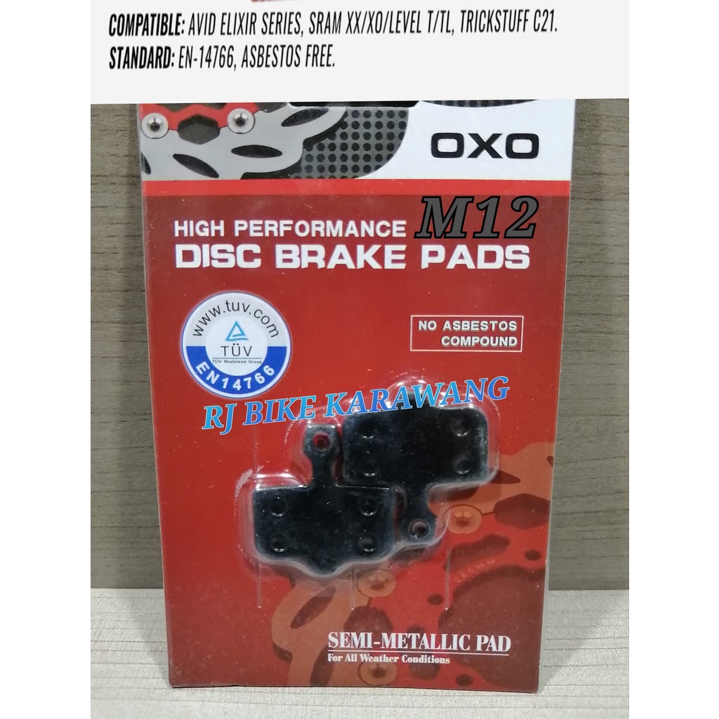 BRAKE PAD OXO M12 AVID Semi-Metallic Disc Brake Pad
