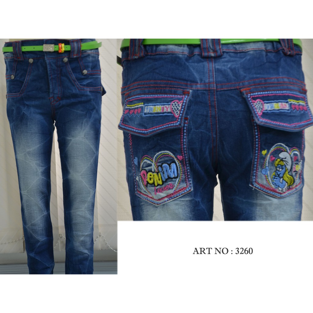 Celana Panjang Jeans Anak Perempuan