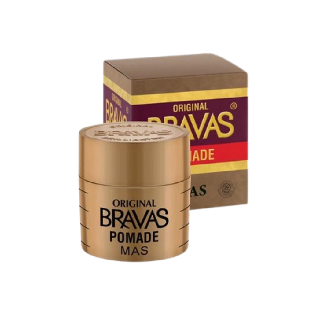 BRAVAS Pomade Oil Based MAS / Black / Executive / Line Blue 80G