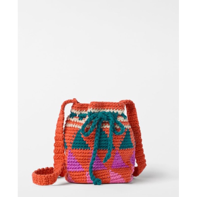 Tas ZARA Rajut ORI counter 100% Harga SALE dr counter, BUKAN KW..