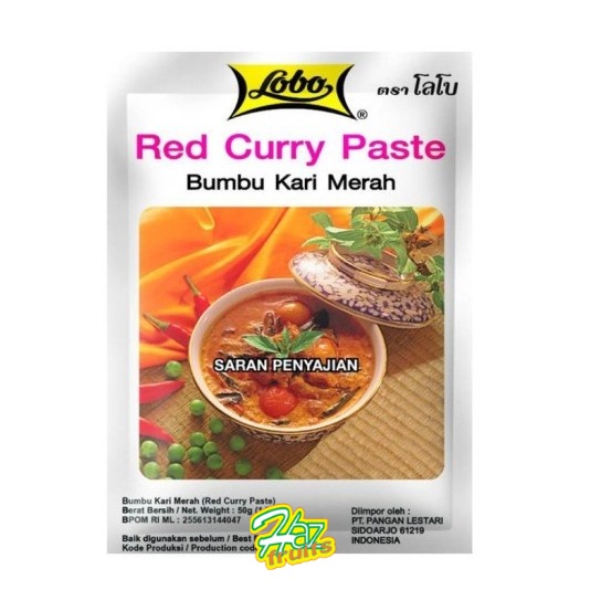

Lobo Red Curry Paste / Bumbu Kari Merah Instan - 50 Gram