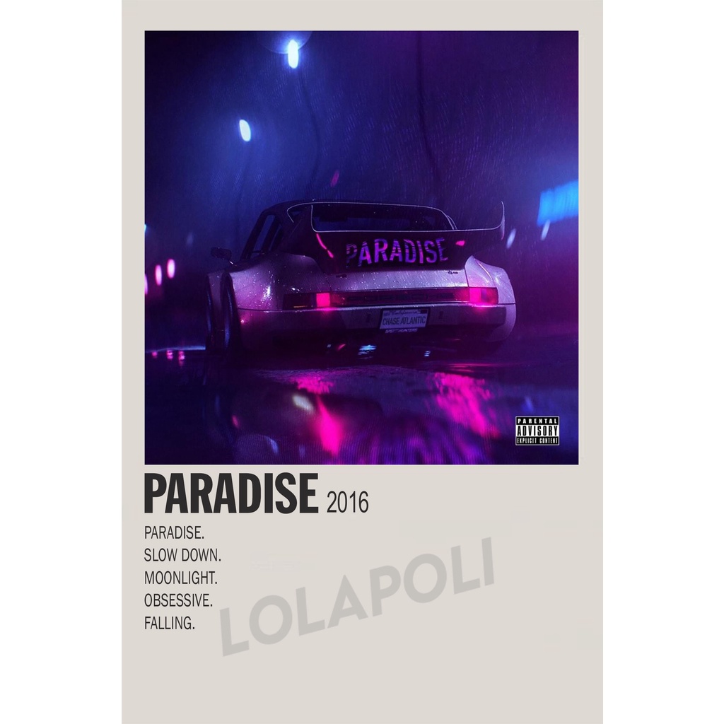 Poster Cover Album Paradise EP - Chase Atlantic