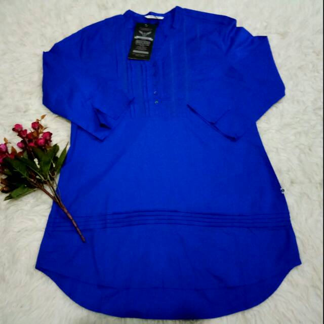 Tunik Cewek Biru ElektrikGreenlight Ori