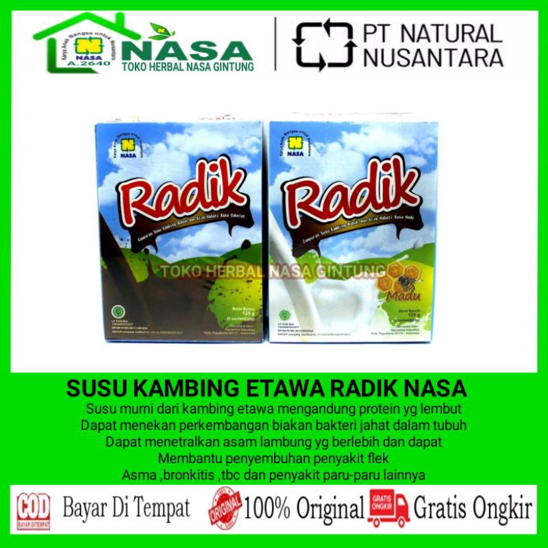 

(COD/BAYAR DI TEMPAT) SUSU RADIK NASA RASA COKLAT DAN MADU ORI ORIGINAL