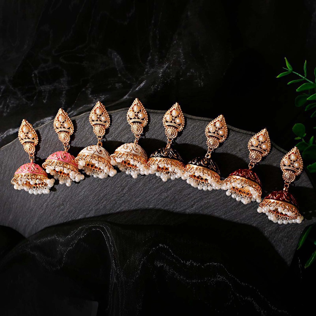 Hu Hu Hu Hu Hu Alat Bantu Pasang Kacamata♡ 1 Pasang Anting Bentuk Tetesan Air Aksen Mutiara Imitasi Model Hollow Bahan Alloy Untuk Wanita