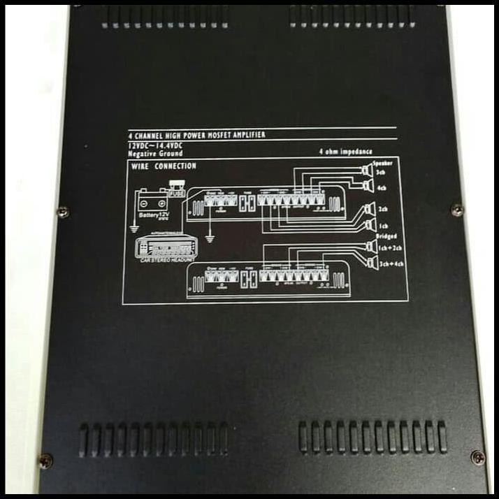 Promo Terbatas Power Merino Mr 455 Audio Amplifier 4 Channel 8000 Watt