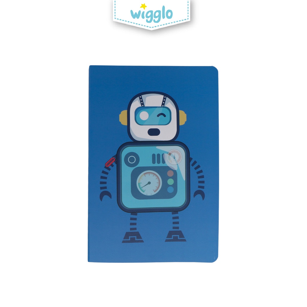 

Wigglo Notebook Smiley Robot Navy