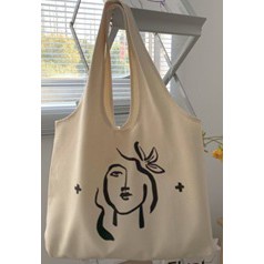 TOTEBAG 3.0 BESAR CANVAS ORIGINAL VINTAGE 8858 BIG CANVAS BAG TAS KANVAS-GIRLS WITH FLOWER