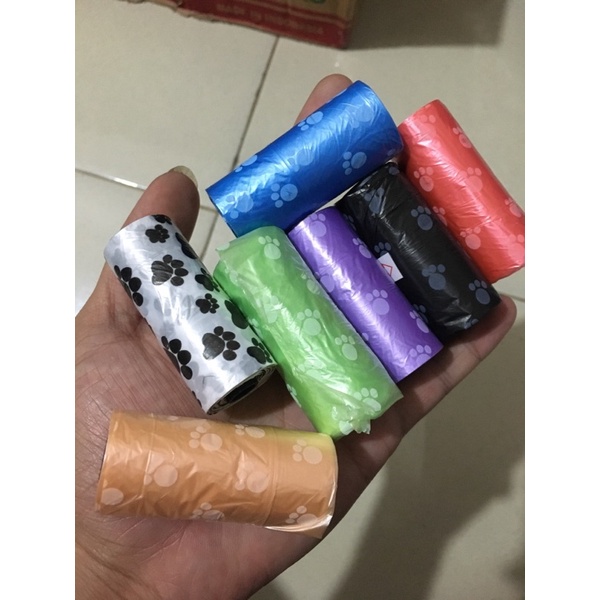 Poop bag organik kantong plastik sampah / kantong kotoran anjing kucing pet