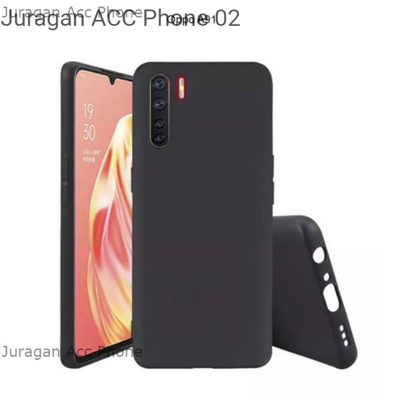 Soft Case Blackmatte Oppo A91 / F15 Casing Silikon  Black Matte Hitam Polos Oppo A91 / F15 Terbaik