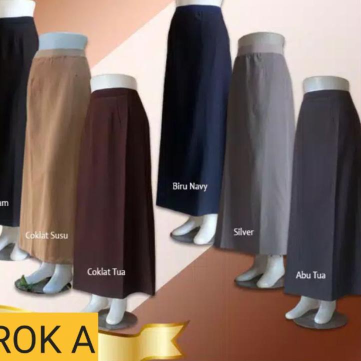 Recomended.. Rok Kerja Panjang Letter A Rok Kerja Wanita Line A Rok Syakira Model A Rok Kantor Murah
