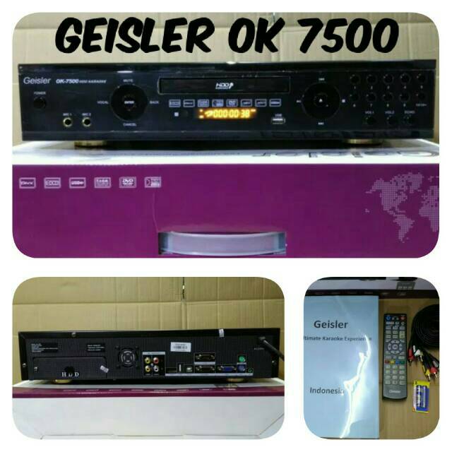DVD PLAYER KARAUKE SYSTEM GEISLER OK 7500