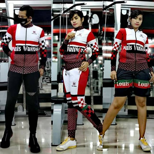 SXB LV MONOGRAM JACKET JOGGER AND SHORT PANTS