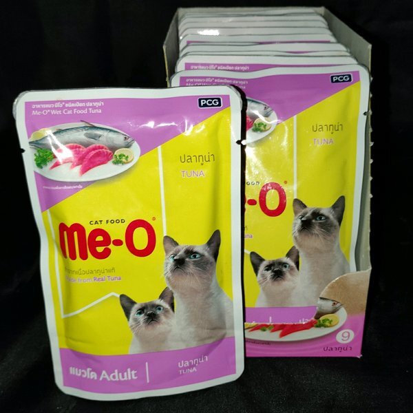 Meo Adult Pouch 80gr Me-O Wet Cat Food 80 gr gram Makanan Kucing Basah Rasa Tuna in Jelly Mackerel Ocean Fish Sardine Red Snapper with Chicken White Fish Whitefish