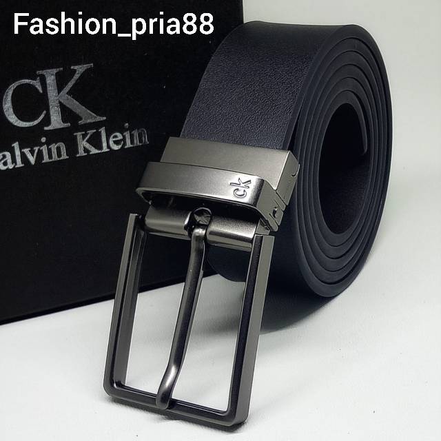 GESPER IKAT PINGANG MEN BELT PRIA KULIT ASLI IMPORT MODEL TUSUK BOLAK BALIK 2IN1