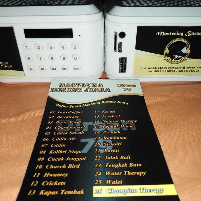 Mp3 Pleyer Masteran Burung Electronik Biru Shopee Indonesia