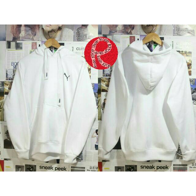 BTS X PUMA S3 WHITE Hoodie (Replika)