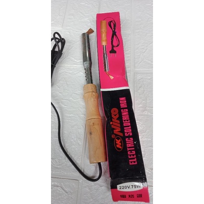 SOLDER 75 WATT UJUNG TEMBAGA GAGANG KAYU