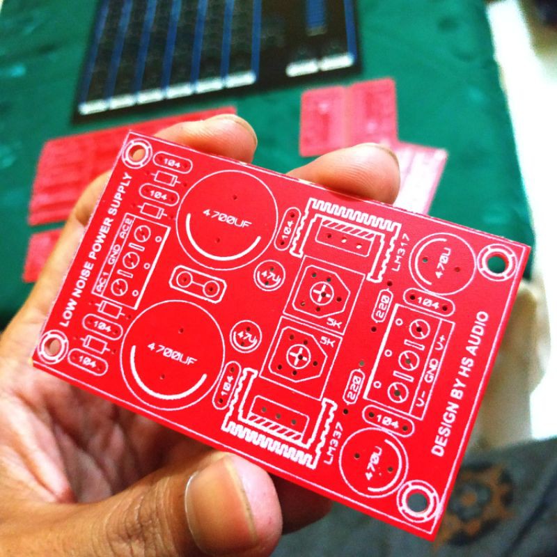 PCB psu lm317 lm337 lm 317