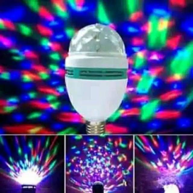 Lampu LED Disco Disko RGB Warna Warni - Lampu Disko Nyala Dugem Rainbow