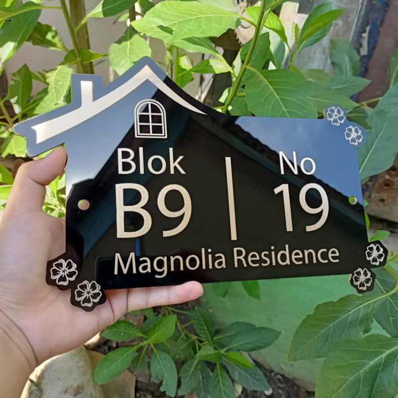 PAPAN NOMER RUMAH ACRYLIC / NOMER RUMAH CUSTOM