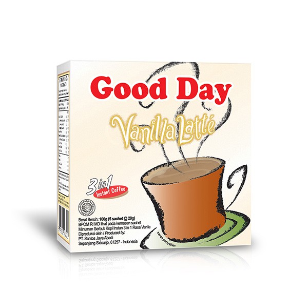

Good Day Vanila Latte Box 5Sx20Gr