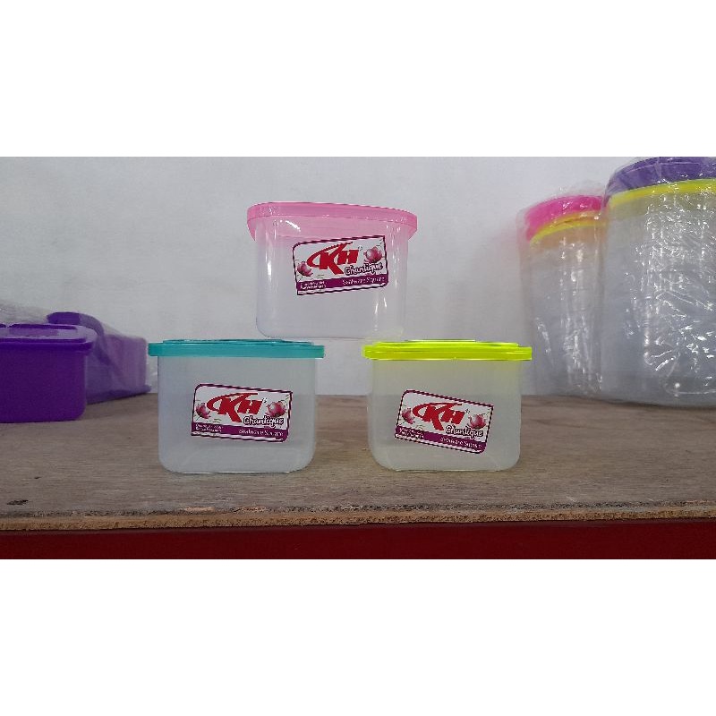 Toples Bawang Goreng 500 ML KH Chantique Sealware Square Toples Kotak Kecil