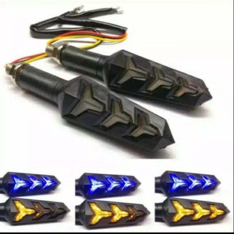 sen motor variasi running 2 warna led byson rxking vixion dtracker crf wr klx dll-2