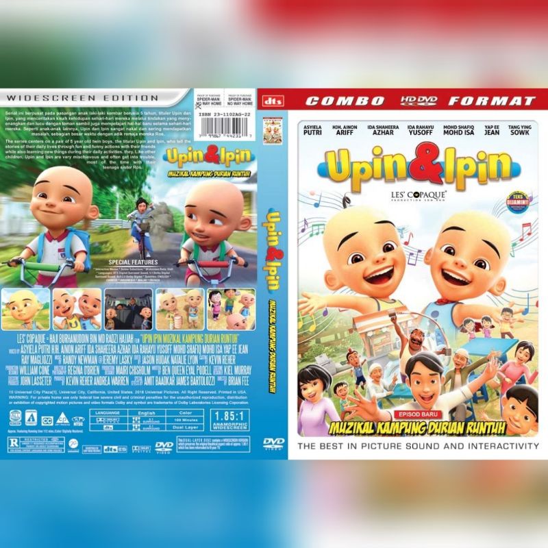 Jual Kaset Film Animasi Upin Ipin Muzikal Kampung Durian Runtuh 2022 Shopee Indonesia 