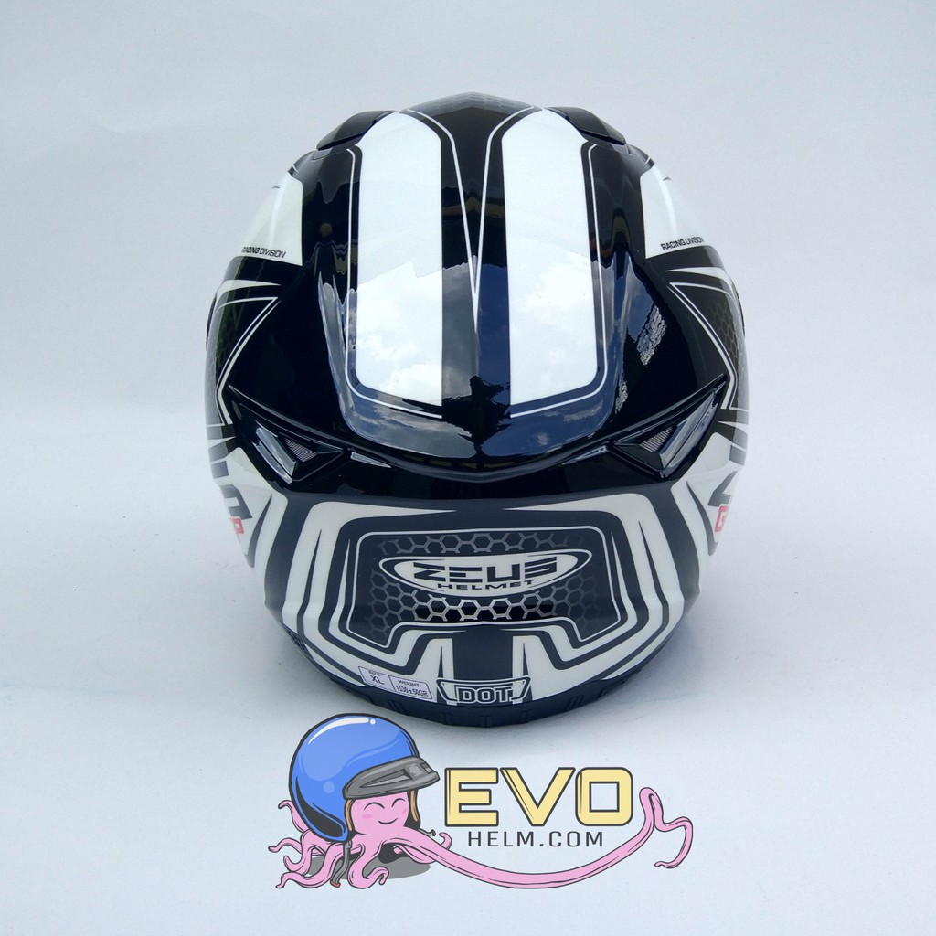 HELM ZEUS FULL FACE BLK AL3  BLK - FREE SMOKE VISOR ZEUS ORIGINAL ( ONGKIR 2KG )