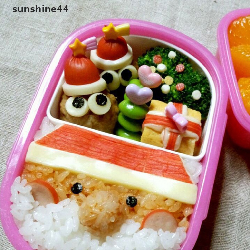 Sunshine 8pcs Garpu Buah / Dessert / Snack / Bento kawaii Untuk Anak