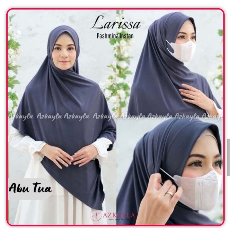 HIJAB PASHMINA EARLOOP LARISSA || BY AZKAYLA