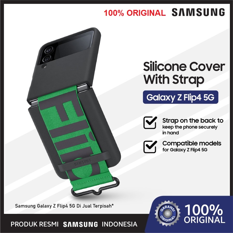 SAMSUNG Silicone Cover With Strap Galaxy Z Flip4 5G Original