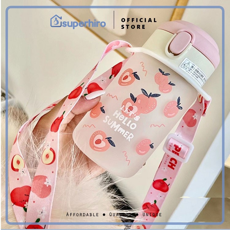 Botol Minum Tali 350ML / Gelas Anak Balita 100% BPA FREE Tebal