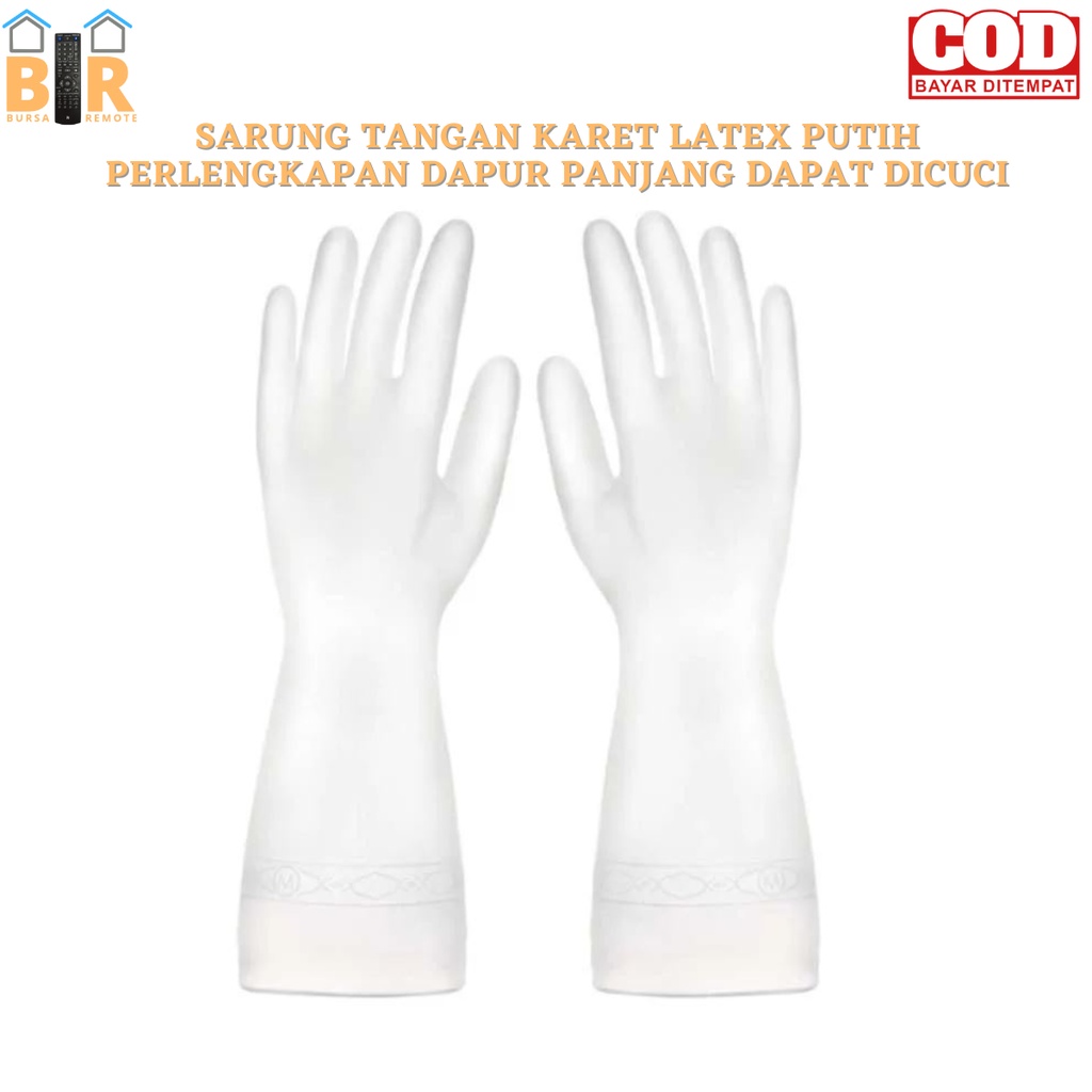 Sarung Tangan Karet Latex Dapur Panjang Sarung Dapat Dicuci