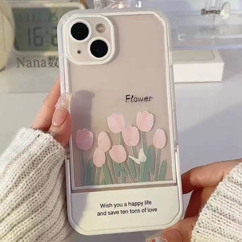 Soft Case Silikon TPU Transparan Motif Bunga Untuk IPhone 13 12 11 10 Pro XS Max X XR 8 7 6 6S Plus SE