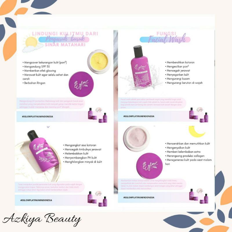 Eglow platinum skincare Ecer BPOM Ampuh Tuntaskan Jerawat, Flek bandel Dan Susah Putih (DISTRIBUTOR)
