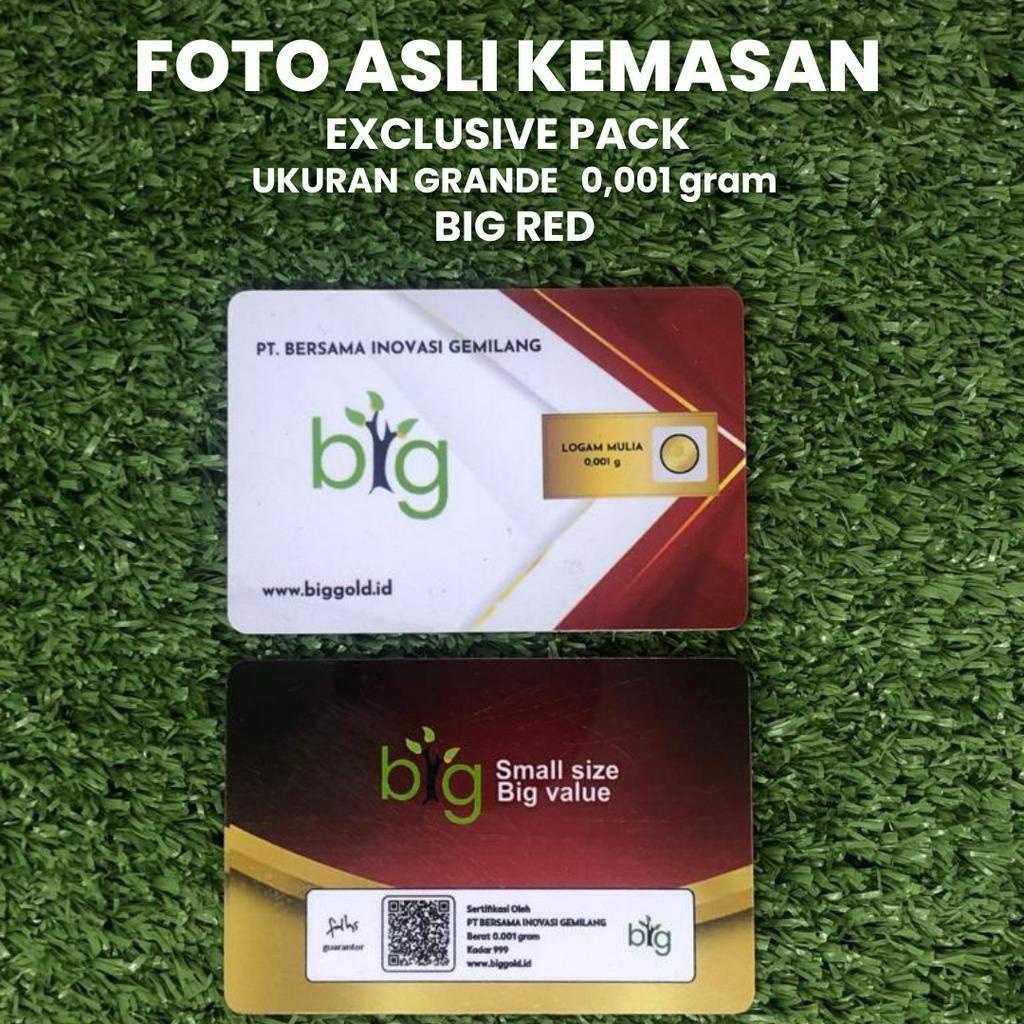 Logam Mulia/Emas Mini/Big Gold 0.001 Gram Edisi BIG Exclusive Grande Pack