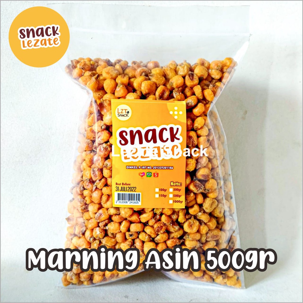 

Marning Jagung Asin 500GR Kiloan Gurih Renyah Murah / Jagung Marning Asin / Marneng Jagung Original Asin