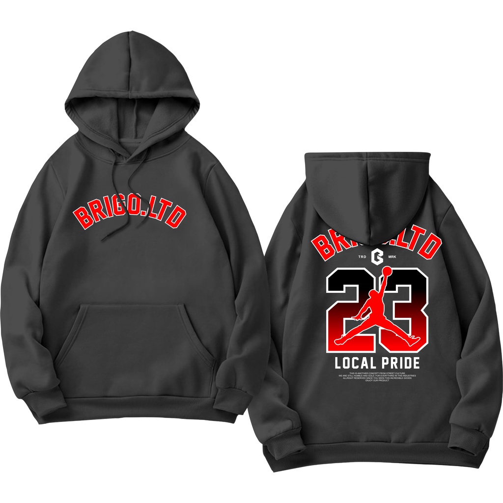BRIGO Jumper Hoodie  LTD.Jordan  II Sweater Hoodie BRIGO Sablon DTF Fleece Cotton II SIZE M-XXL (Pria &amp; Wanita) Free stiker&amp;Gantungan Kunci