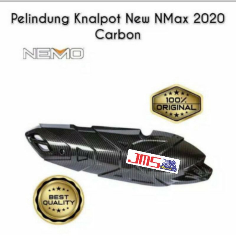 cover tutup knalpot carbon nemo yamaha nmax new 2020 dan aerox new pnp