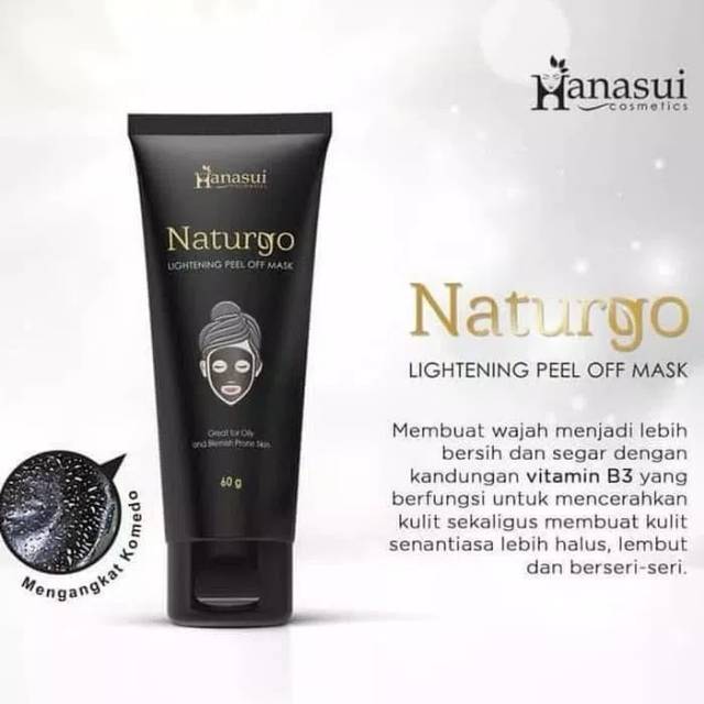 Masker komedo tube naturgo hanasui